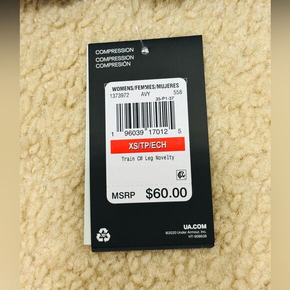 NWT Under Armour Train CW Full Length High Rise Compression Grey Leggings Sz XS - Picture 6 of 14